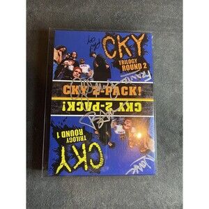 CKY 2-Pack Trilogy: Round 1 & 2 DVD, 2 Disc Set SIGNED BAM MARGERA + OTHERS